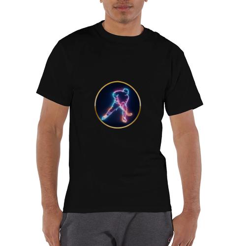 Golden Neon Hockey - Champion Unisex T-Shirt