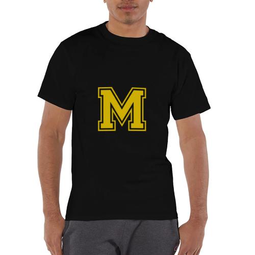 Letter M – Capital Athletic Alphabet Monogram - Champion Unisex T-Shirt