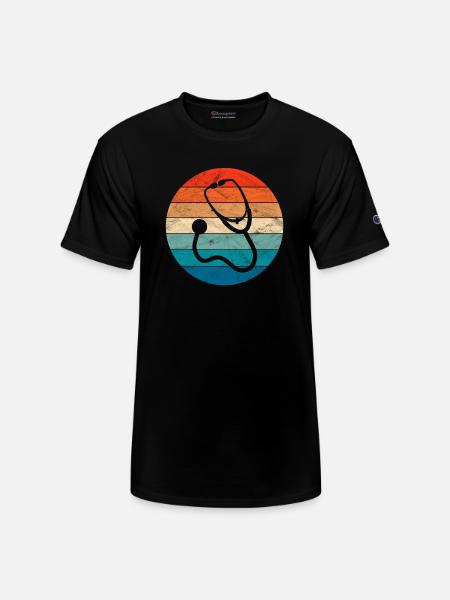 Stethoscope - Champion Unisex T-Shirt - black
