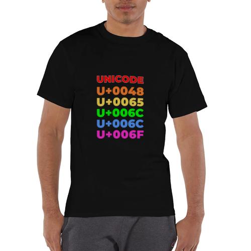 Hello, in unicode - Champion Unisex T-Shirt