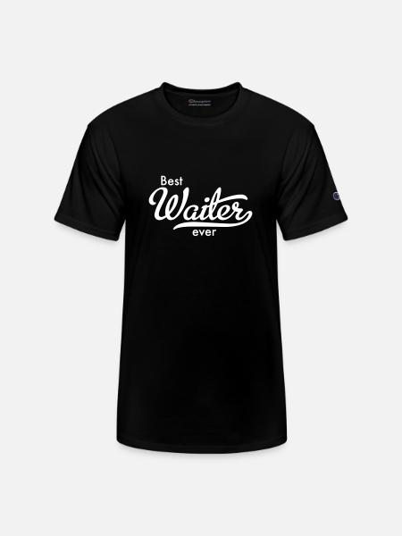 Best Waiter - Champion Unisex T-Shirt - black