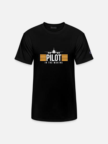 Pilot In The Making - Champion Unisex T-Shirt - black