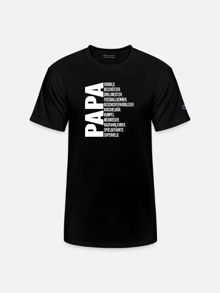 Best Papa - Champion Unisex T-Shirt - black