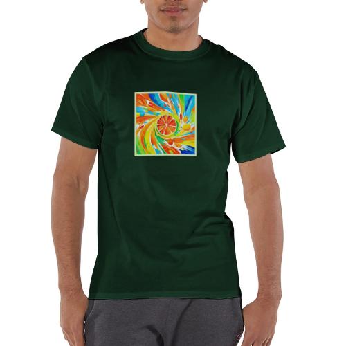 Citrus swirling Splash Design - Champion Unisex T-Shirt