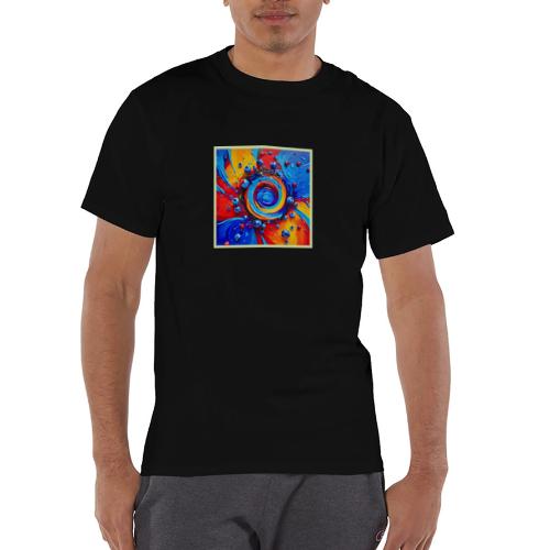 Vibrant Berry Vortex - Champion Unisex T-Shirt