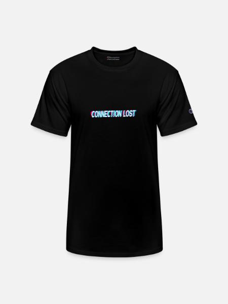 Connection Lost - Champion Unisex T-Shirt - black