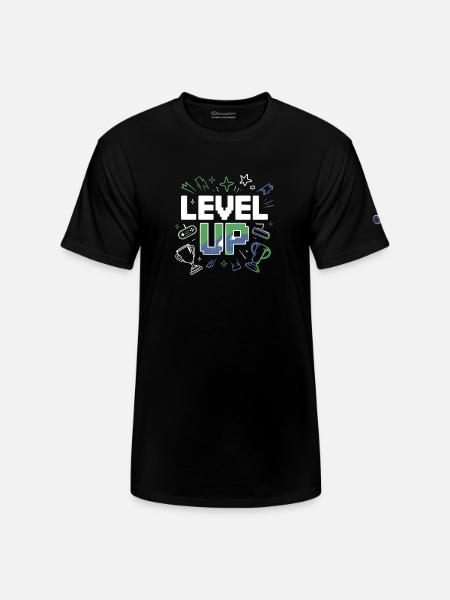 Level Up - Champion Unisex T-Shirt - black