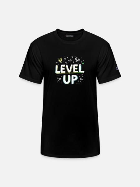 Level Up - Champion Unisex T-Shirt - black