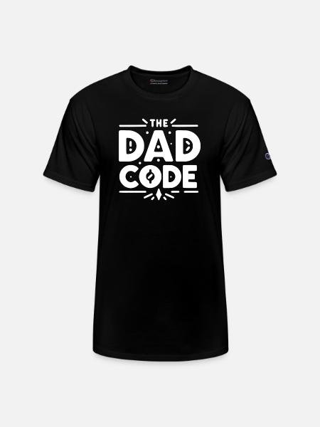 The Dad Code - Champion Unisex T-Shirt - black