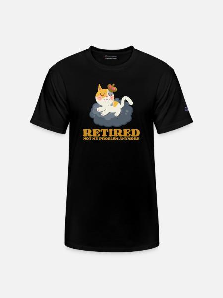 Cat King Queen - Champion Unisex T-Shirt - black