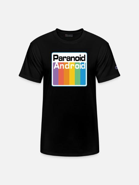 paranoid android - Champion Unisex T-Shirt - black