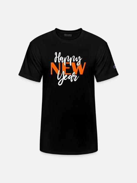 New Year Happy. - Champion Unisex T-Shirt - black
