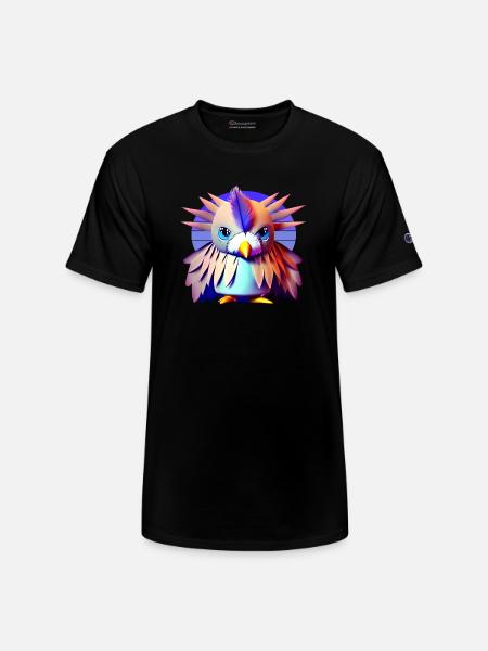 Polygon Bird - Champion Unisex T-Shirt - black