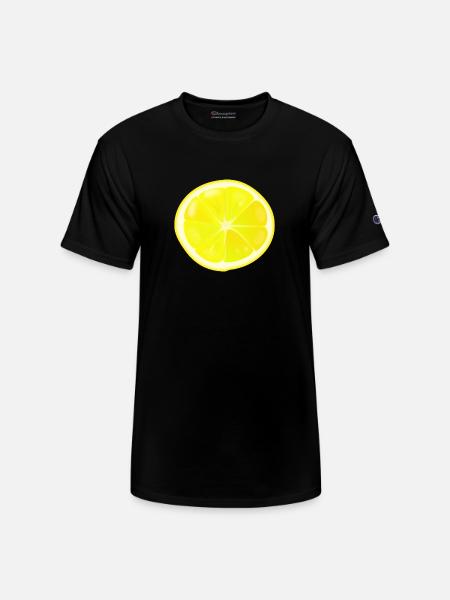 Lemon slice - Champion Unisex T-Shirt - black
