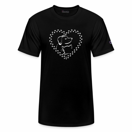 dog cat heart paws love shirt gift idea present - Champion Unisex T-Shirt