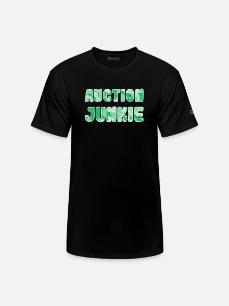 Auction Junkie green camo - Champion Unisex T-Shirt - black