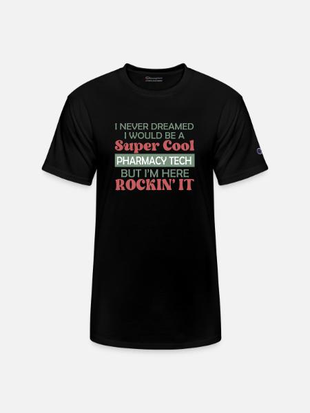 Super Cool Pharmacy Tech - Champion Unisex T-Shirt - black