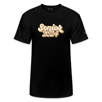 Senior 2024 - Champion Unisex T-Shirt - black - Front