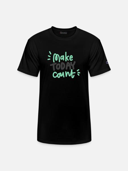 Make today count hipster - Champion Unisex T-Shirt - black