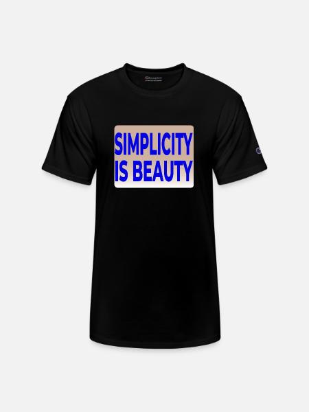 SIMPLICITY IS BEAUTY T-SHIRT - Champion Unisex T-Shirt - black
