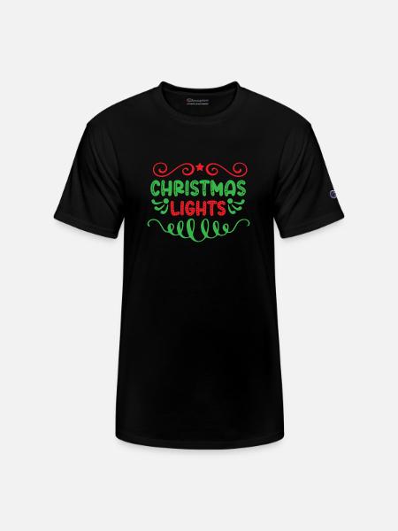 Christmas lights - Champion Unisex T-Shirt - black