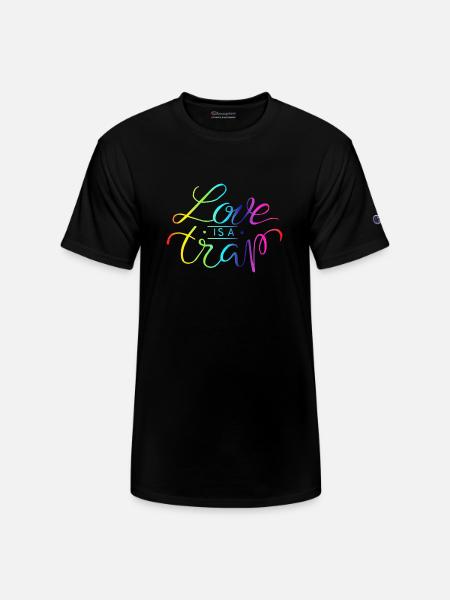 love is a trap - Champion Unisex T-Shirt - black
