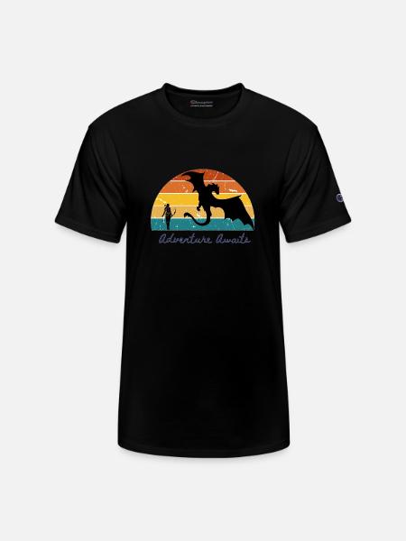 Adventure Awaits Fantasy - Champion Unisex T-Shirt - black