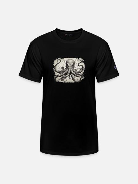 octopus1 - Champion Unisex T-Shirt - black