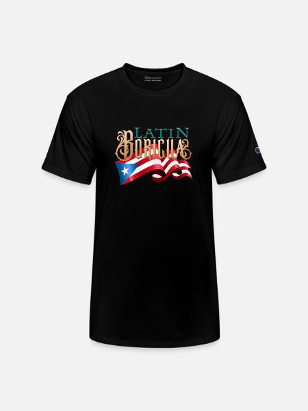 Latin Boricua Spanglish - Champion Unisex T-Shirt - black