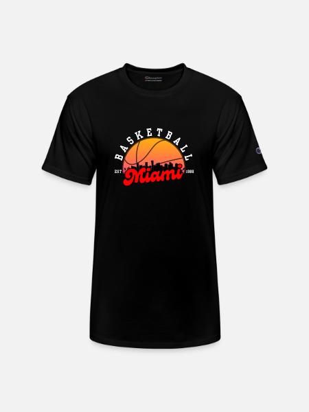 Miami Basketball - Champion Unisex T-Shirt - black