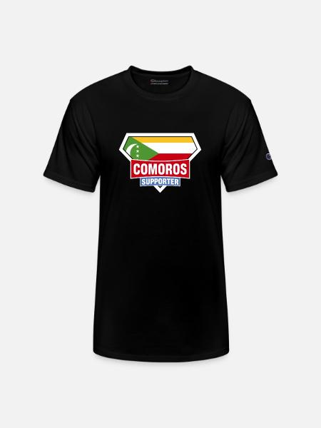Comoros Supporter - Champion Unisex T-Shirt - black