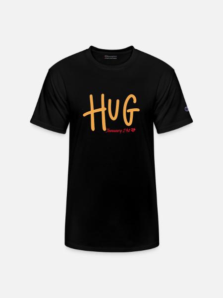 Hug, January 21st - Champion Unisex T-Shirt - black