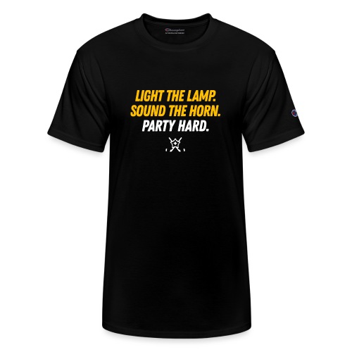 Light the Lamp. Sound the Horn. Party Hard. v2.0 - Champion Unisex T-Shirt
