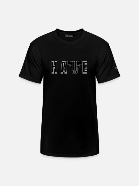 HATE GUNS - Champion Unisex T-Shirt - black