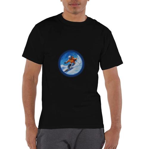Skiing: On the Edge - Champion Unisex T-Shirt