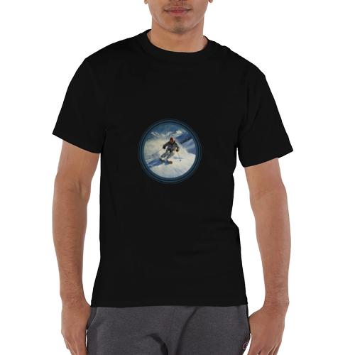 Skiing Power Moves - Champion Unisex T-Shirt