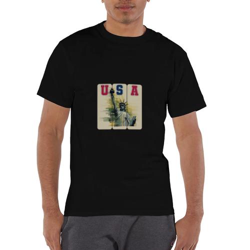 Art illustration of the Statue of Liberty - Champion Unisex T-Shirt