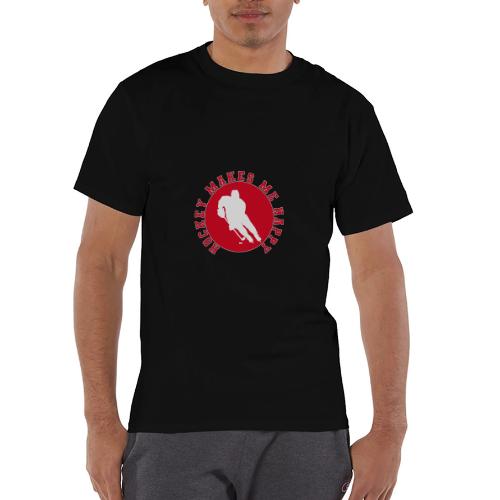 Hockey Makes Me Happy – Ice Hockey Fan Emblem - Champion Unisex T-Shirt
