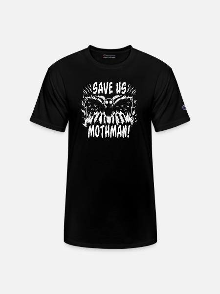 Save Us Mothman - Champion Unisex T-Shirt - black