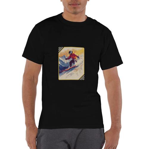Skiing Through Snow Dreams - Champion Unisex T-Shirt