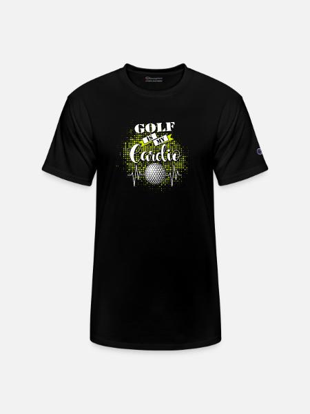 Golf Is My Cardio - Champion Unisex T-Shirt - black