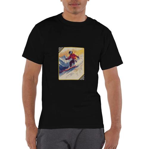 Skiing Through Snow Dreams - Champion Unisex T-Shirt