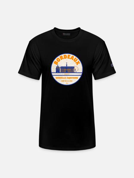 Bordeaux Skyline - Champion Unisex T-Shirt - black