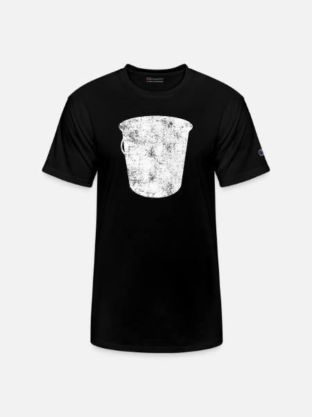 Pail Bucket Container - Champion Unisex T-Shirt - black