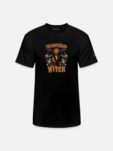 Bartender Mixologist The Bartender Witch - Champion Unisex T-Shirt - black