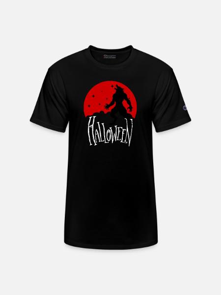 Howling wolf - Champion Unisex T-Shirt - black