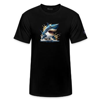 Shark Sighted - Champion Unisex T-Shirt - black - Front