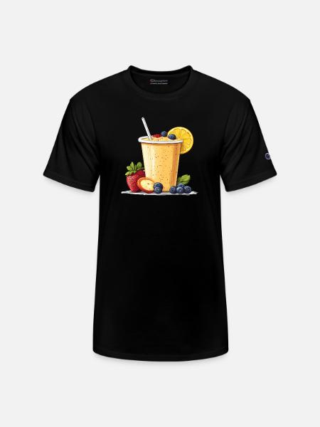 Citrus Berry Smoothie Cup - Champion Unisex T-Shirt - black