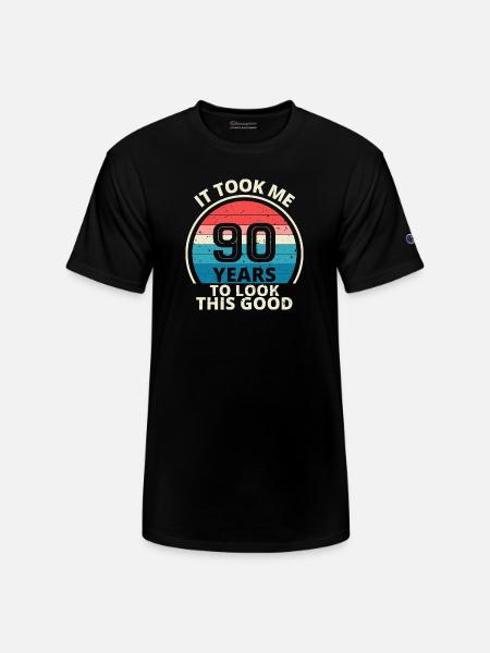 90th Birthday - Champion Unisex T-Shirt - black