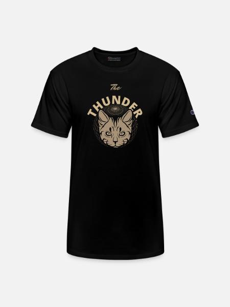 Solar Feline Emblem - Champion Unisex T-Shirt - black